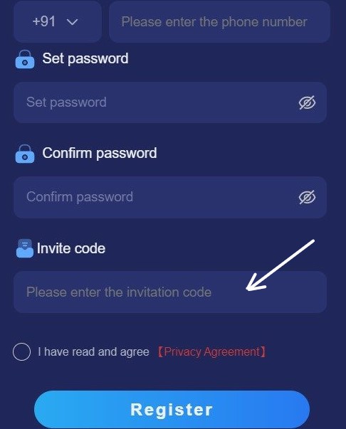 Utilize the Tiranga lottery invite code